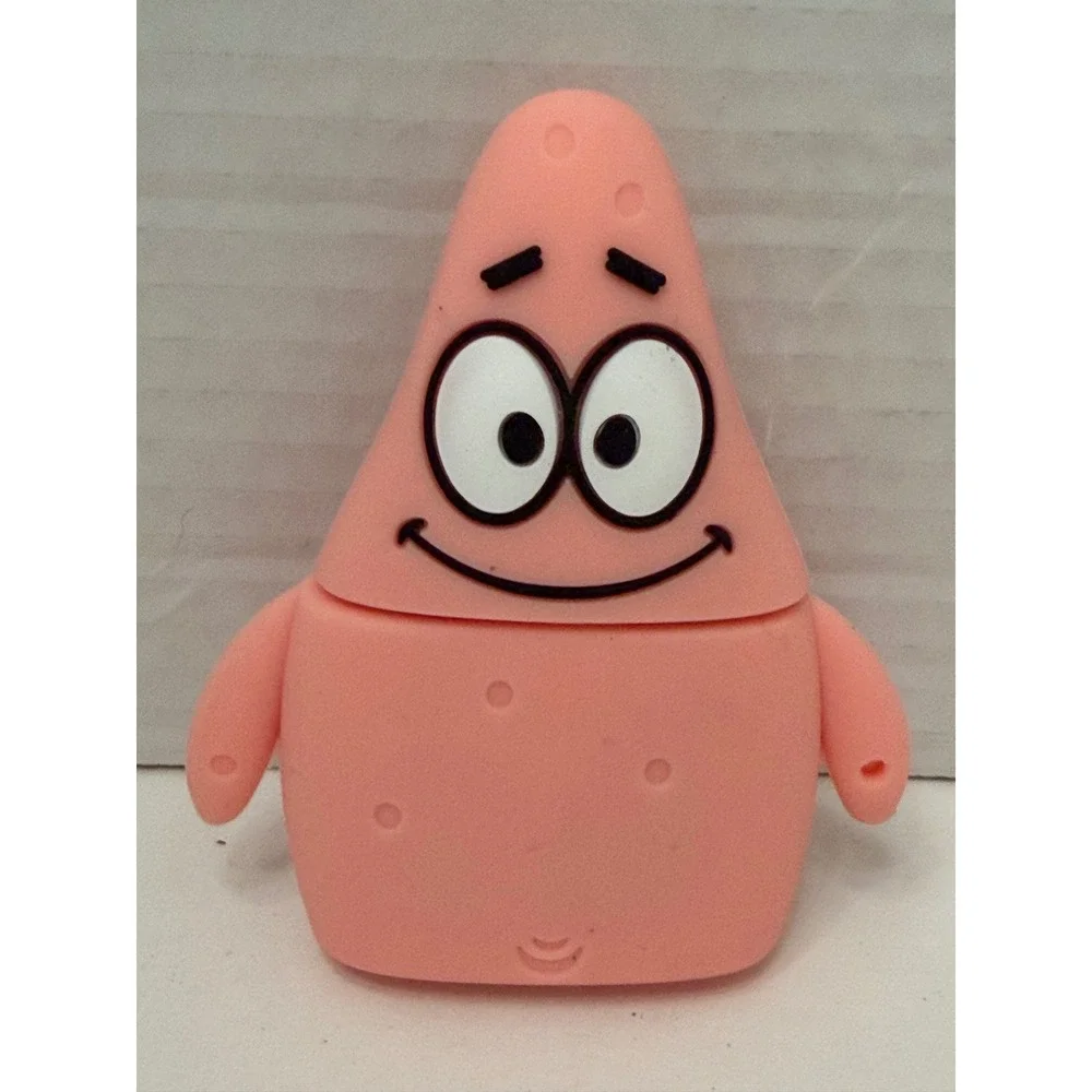 Patrick Star SpongeBob Silicone AirPods Case Cover with Carabiner Pink Ring